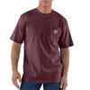 Carhartt Loose Fit Heavyweight Short-Sleeve Pocket T-Shirt, Port, 5XL, REG K87-PRT5XLREG